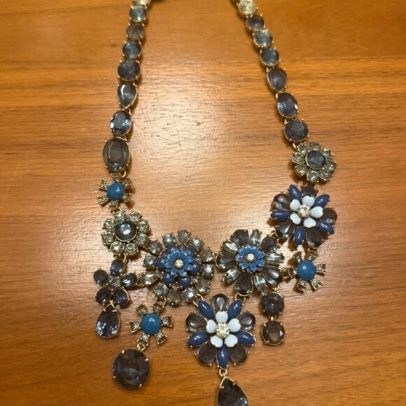 J. Crew Blue Statement Necklace - Picture 2 of 4